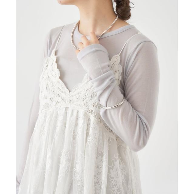 イエナ（IENA）/《追加2》リヨセルカシミヤロングTシャツ