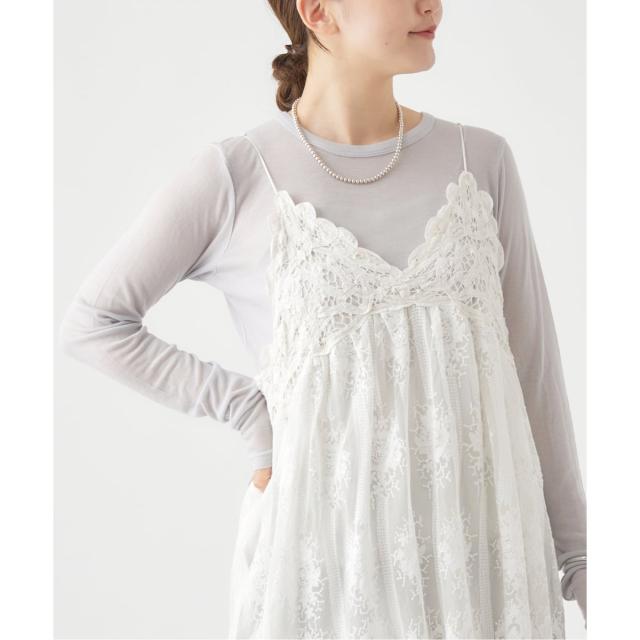 イエナ（IENA）/《追加2》リヨセルカシミヤロングTシャツ