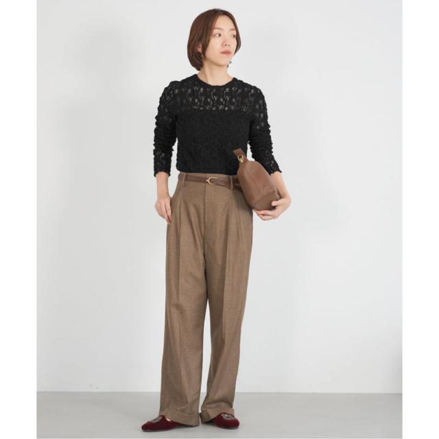 イエナ（IENA）/《追加》Flowerストレッチレースプルオーバー