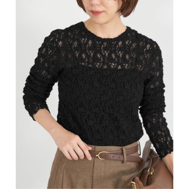 イエナ（IENA）/《追加》Flowerストレッチレースプルオーバー