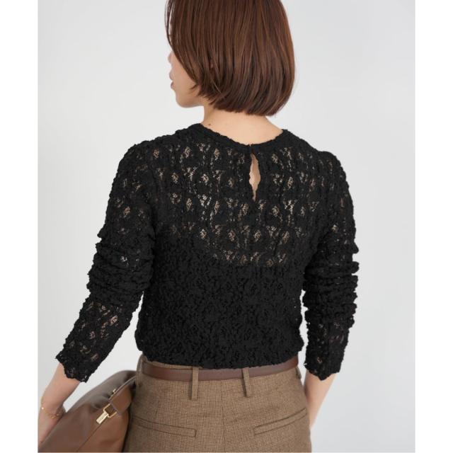 イエナ（IENA）/《追加》Flowerストレッチレースプルオーバー