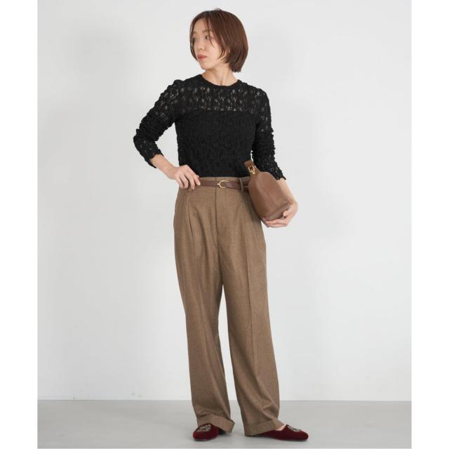 イエナ（IENA）/《追加》Flowerストレッチレースプルオーバー