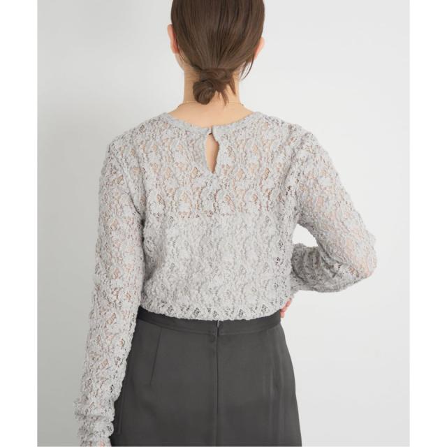 イエナ（IENA）/《追加》Flowerストレッチレースプルオーバー