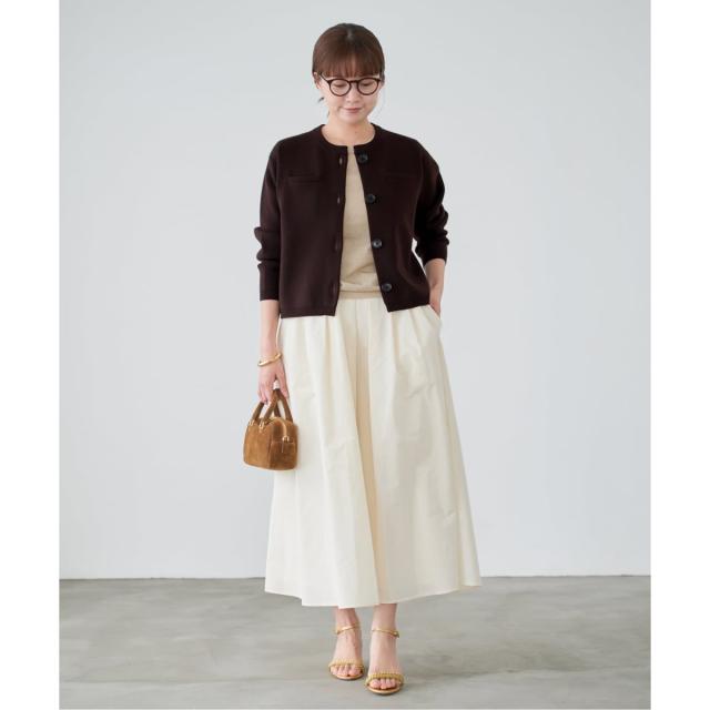 イエナ（IENA）/《追加》スーパーファインスムースクルーカーディガン