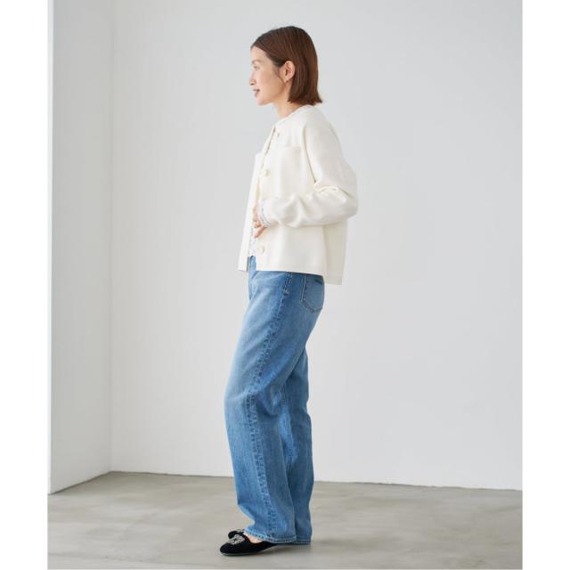 イエナ（IENA）/《追加》スーパーファインスムースクルーカーディガン