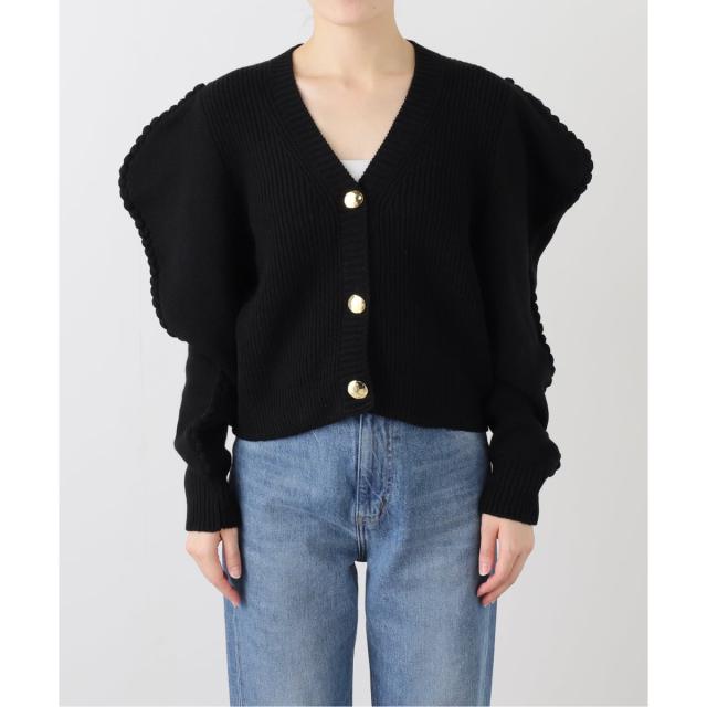 イエナ（IENA）/MOUJIC/ムジィーク PUFF SLEEVE CD カーディガン M−25−016 イエナ（IENA）/MOUJIC/ムジィーク PUFF SLEEVE CD カーディガン M−25