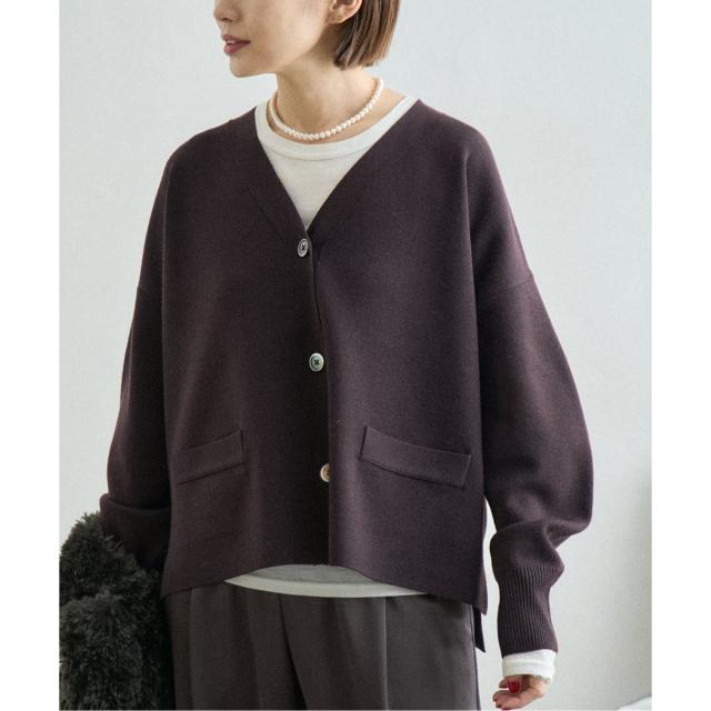 イエナ（IENA）/《追加4》スーパーファインスムース ショートカーディガン