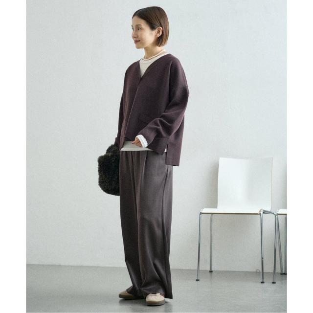 イエナ（IENA）/《追加4》スーパーファインスムース ショートカーディガン