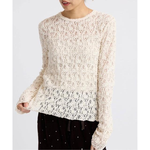 イエナ（IENA）/《追加2》Flowerストレッチレースプルオーバー