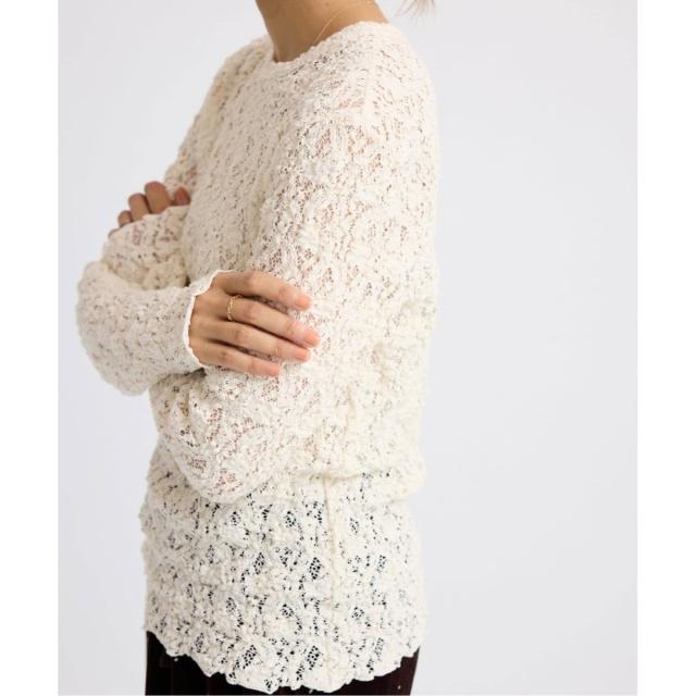 イエナ（IENA）/《追加2》Flowerストレッチレースプルオーバー