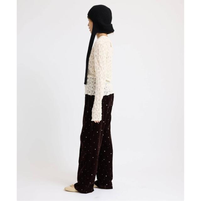 イエナ（IENA）/《追加2》Flowerストレッチレースプルオーバー