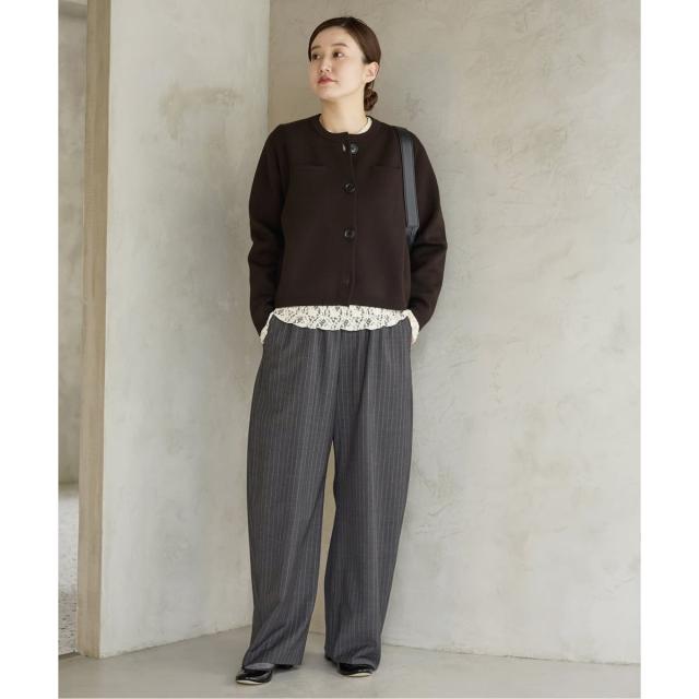 イエナ（IENA）/《追加2》スーパーファインスムースクルーカーディガン