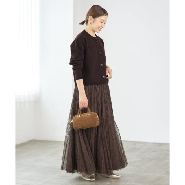 イエナ（IENA）/《追加2》スーパーファインスムースクルーカーディガン