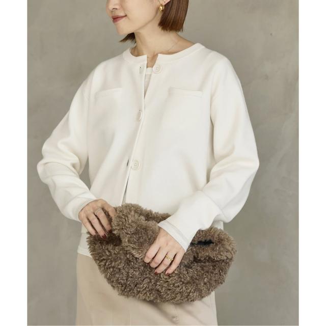 イエナ（IENA）/《追加2》スーパーファインスムースクルーカーディガン