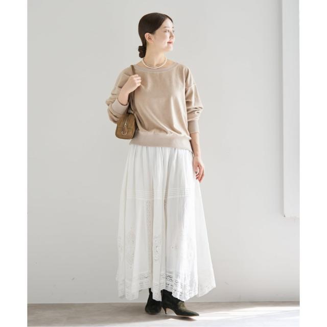 イエナ（IENA）/《WEB限定/追加3予約》コットンレーススカート