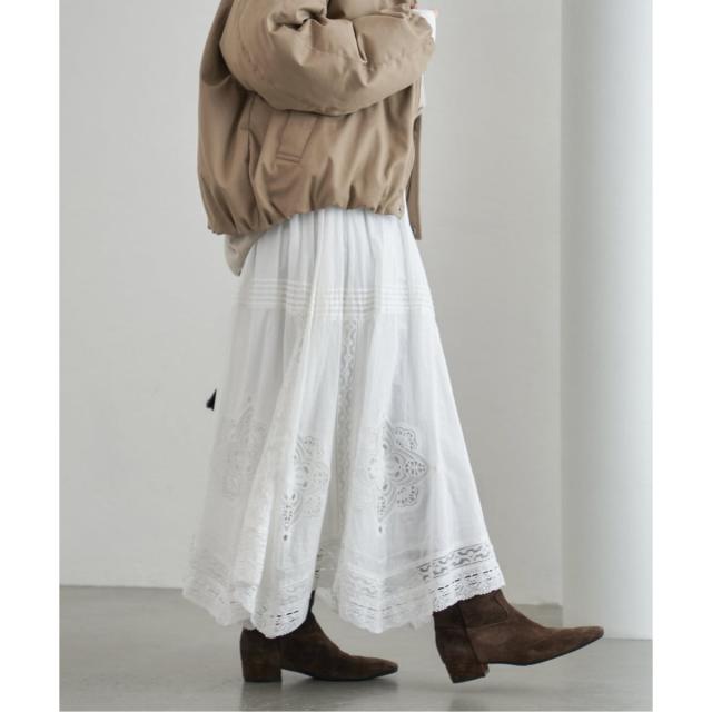 イエナ（IENA）/《WEB限定/追加3予約》コットンレーススカート