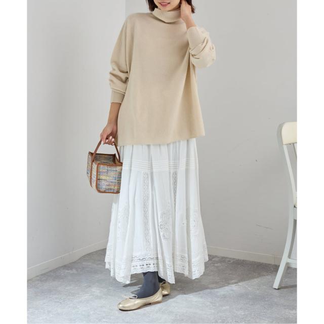 イエナ（IENA）/《WEB限定/追加3予約》コットンレーススカート