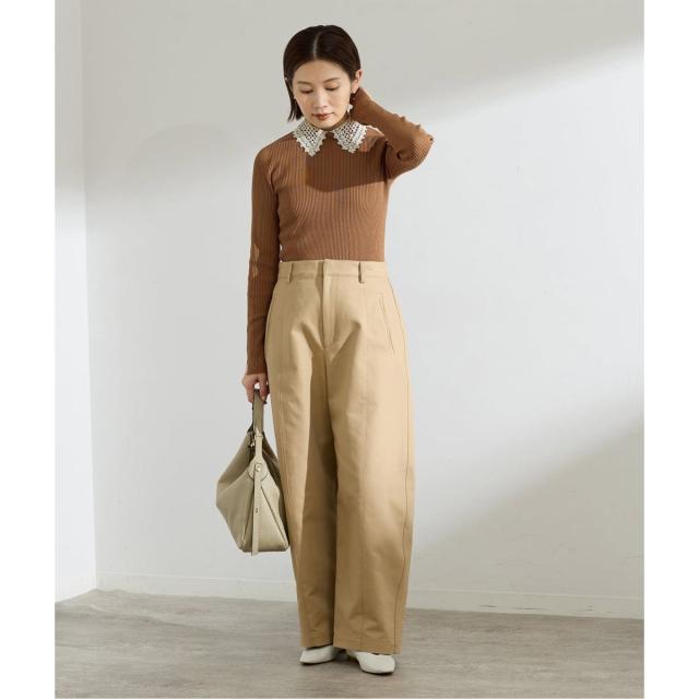 イエナ（IENA）/《追加予約》レース襟 RIBホールガーメントプルオーバー