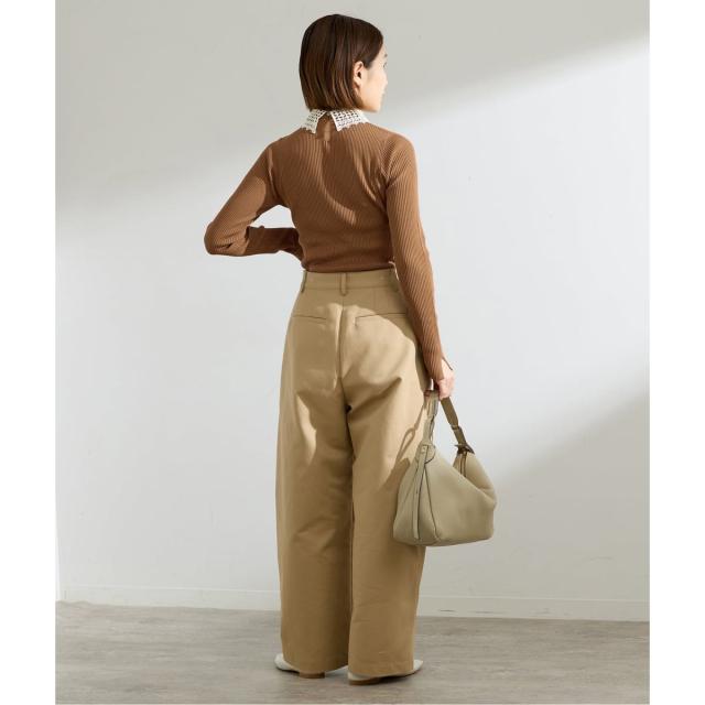 イエナ（IENA）/《追加予約》レース襟 RIBホールガーメントプルオーバー