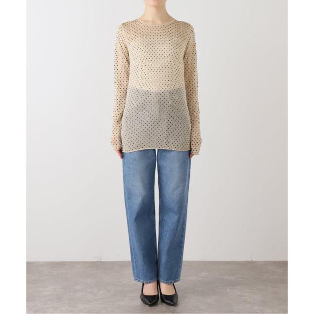 イエナ（IENA）/《追加3》フロッキードット シアー プルオーバー