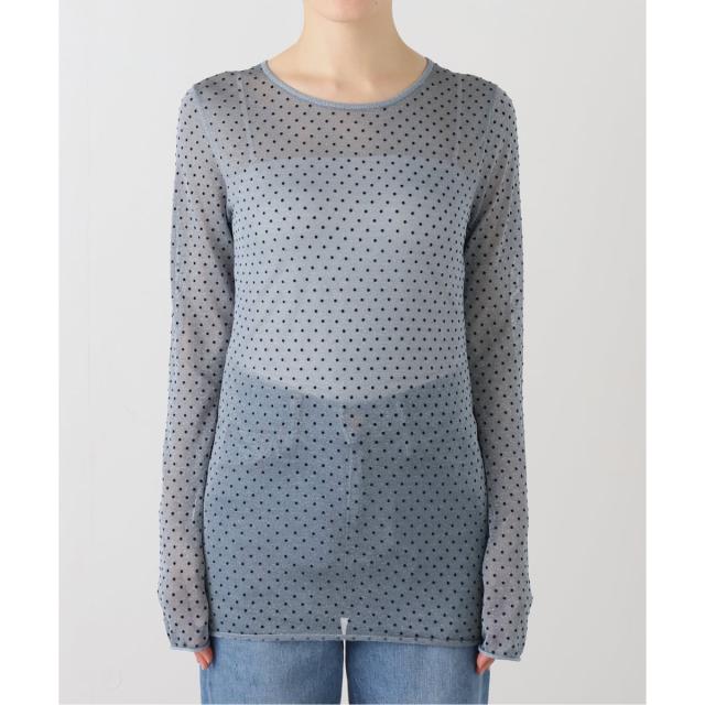 イエナ（IENA）/《追加3》フロッキードット シアー プルオーバー