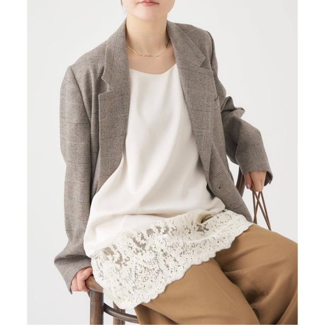 イエナ（IENA）/《追加2予約》Satinレース キャミソールワンピース