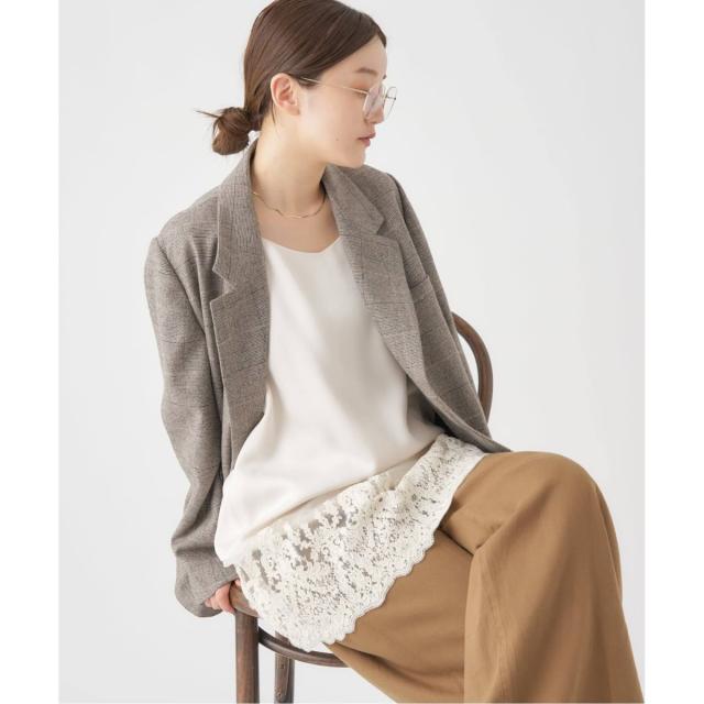 イエナ（IENA）/《追加2予約》Satinレース キャミソールワンピース