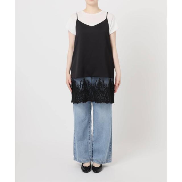 イエナ（IENA）/《追加2予約》Satinレース キャミソールワンピース