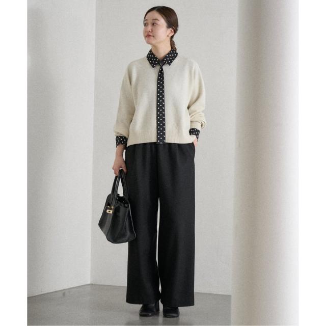 イエナ（IENA）/《WEB限定/追加3予約》サテンドットタイ付ブラウス