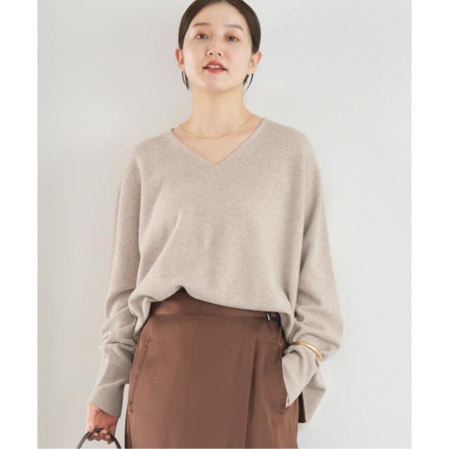 イエナ（IENA）/《追加3》Fineニュージーウール ニュアンス Vプルオーバー