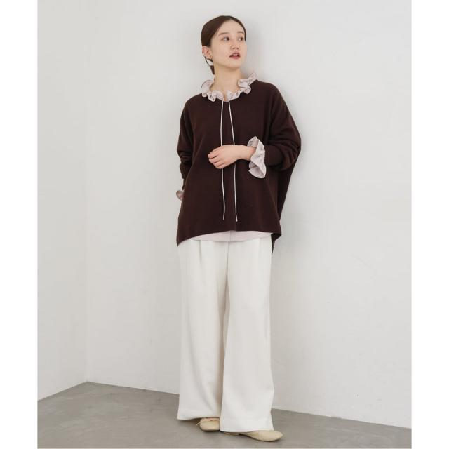 イエナ（IENA）/《追加3》Fineニュージーウール ニュアンス Vプルオーバー