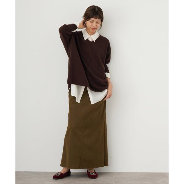 イエナ（IENA）/《追加3》Fineニュージーウール ニュアンス Vプルオーバー