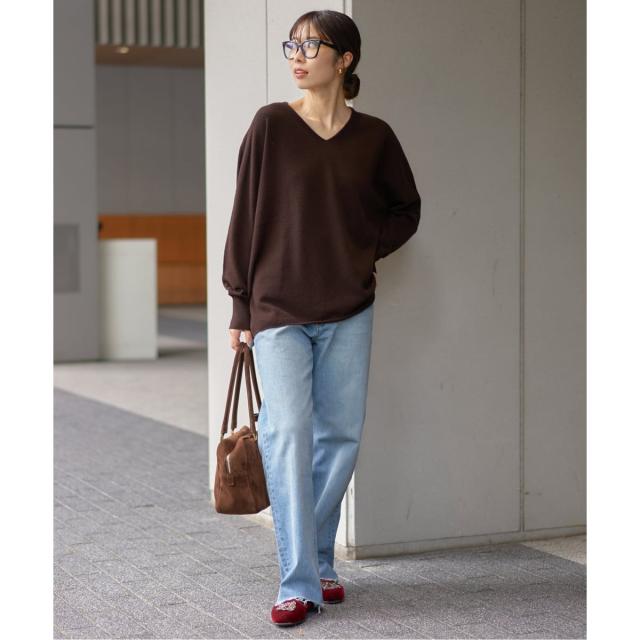 イエナ（IENA）/《追加3》Fineニュージーウール ニュアンス Vプルオーバー