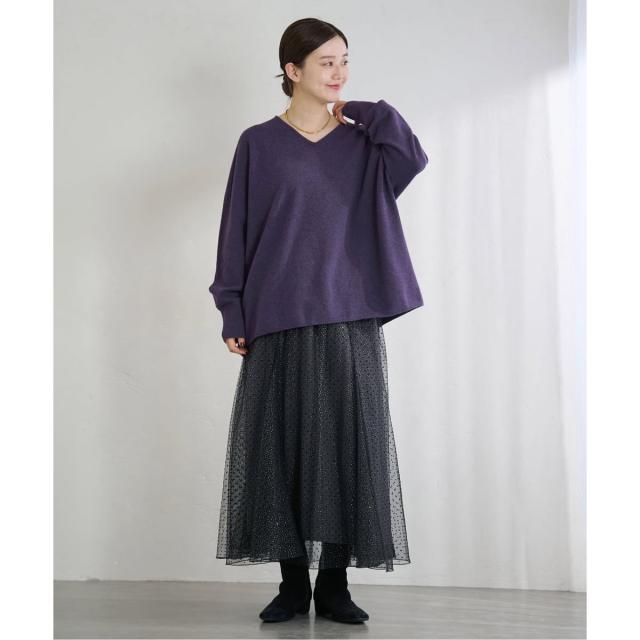 イエナ（IENA）/《追加3》Fineニュージーウール ニュアンス Vプルオーバー