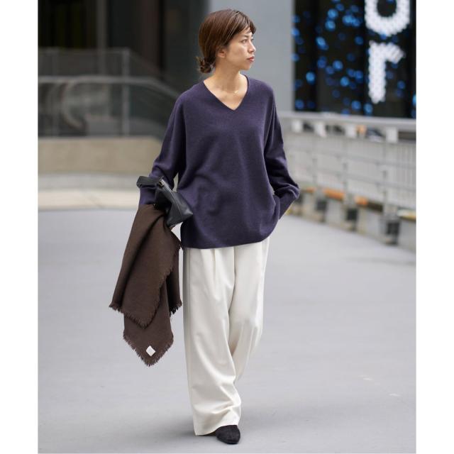 イエナ（IENA）/《追加3》Fineニュージーウール ニュアンス Vプルオーバー