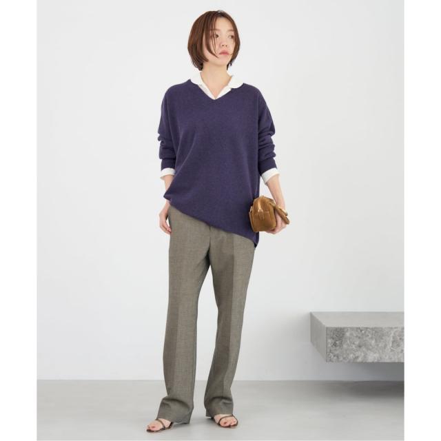 イエナ（IENA）/《追加3》Fineニュージーウール ニュアンス Vプルオーバー