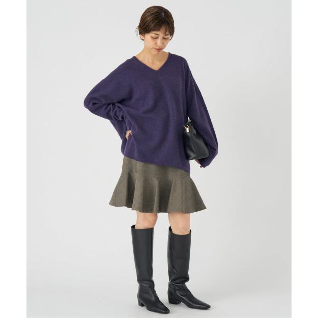 イエナ（IENA）/《追加3》Fineニュージーウール ニュアンス Vプルオーバー