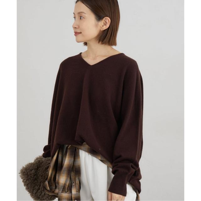 イエナ（IENA）/《追加3》Fineニュージーウール ニュアンス Vプルオーバー