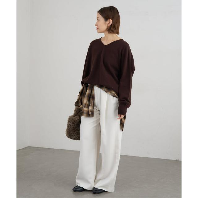 イエナ（IENA）/《追加3》Fineニュージーウール ニュアンス Vプルオーバー