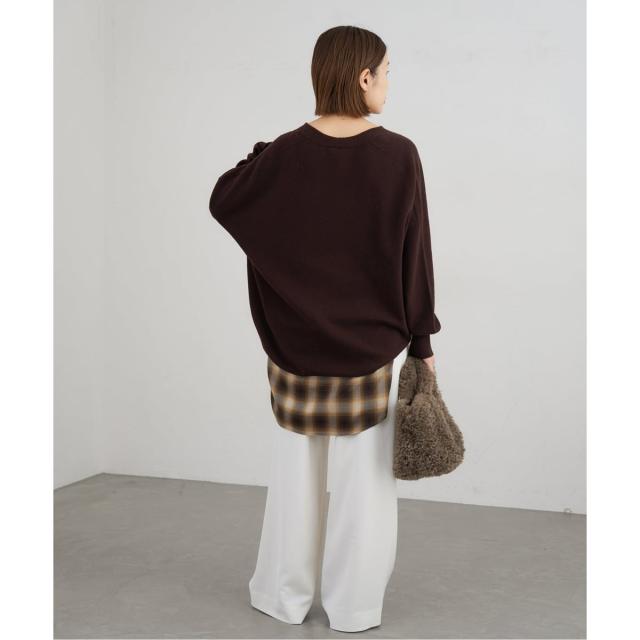 イエナ（IENA）/《追加3》Fineニュージーウール ニュアンス Vプルオーバー