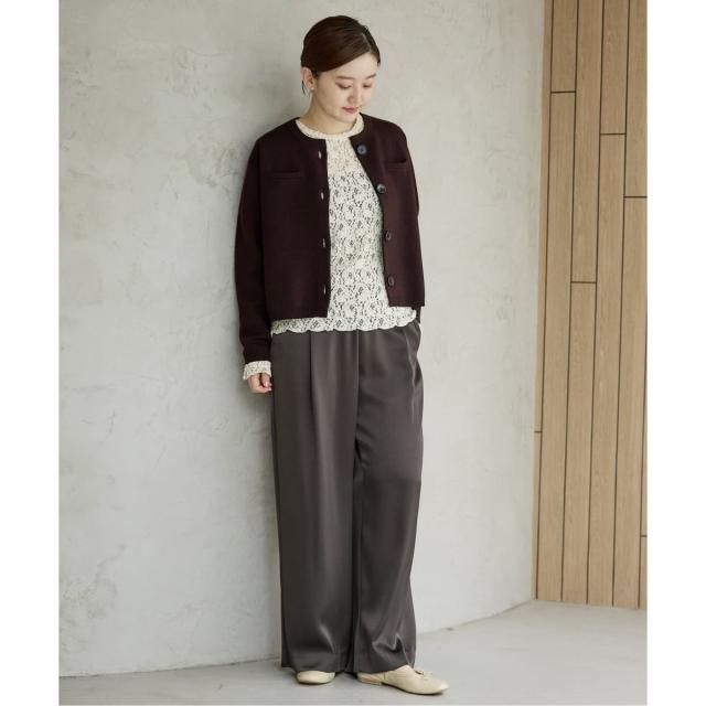 イエナ（IENA）/《追加2》ダブルサテンイージーパンツ