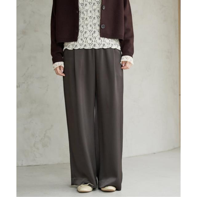 イエナ（IENA）/《追加2》ダブルサテンイージーパンツ