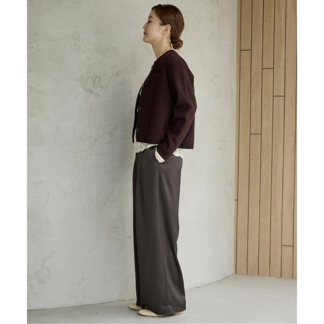 イエナ（IENA）/《追加2》ダブルサテンイージーパンツ