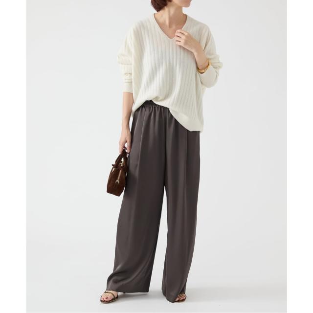 イエナ（IENA）/《追加2》ダブルサテンイージーパンツ