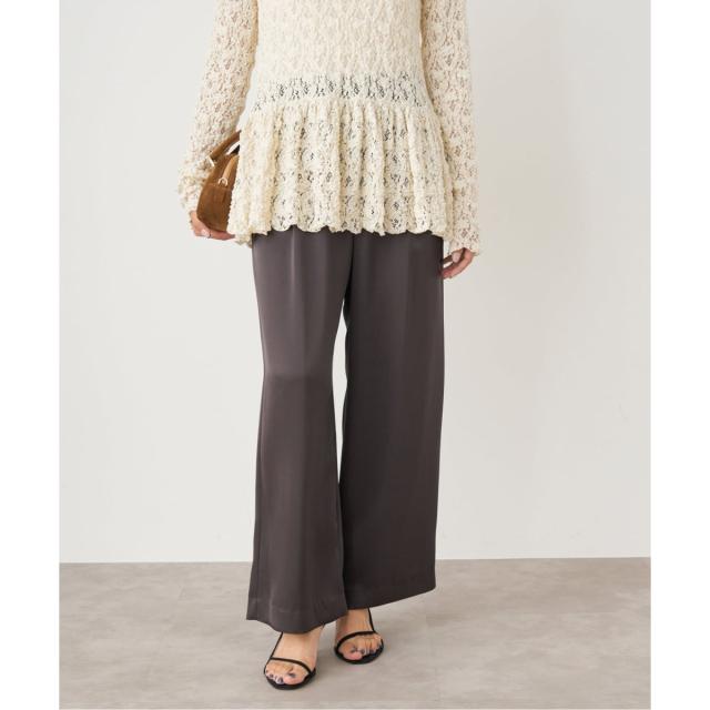 イエナ（IENA）/《追加2》ダブルサテンイージーパンツ