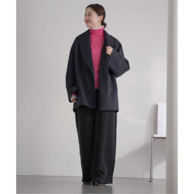 イエナ（IENA）/《追加2》Super160 ショールカラーハーフコート