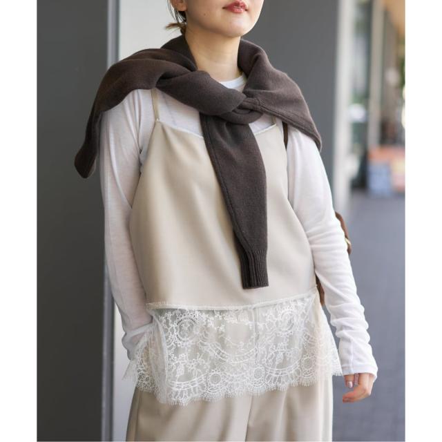 イエナ（IENA）/《追加予約》レースヘムキャミソール