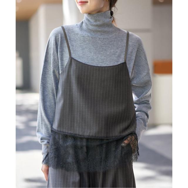 イエナ（IENA）/《追加予約》レースヘムキャミソール