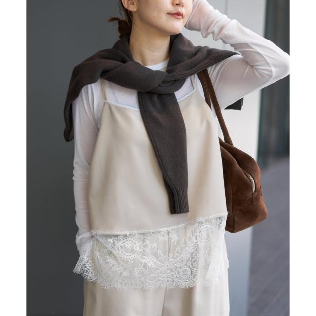 イエナ（IENA）/《追加予約》レースヘムキャミソール