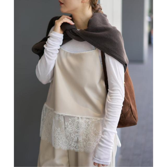 イエナ（IENA）/《追加予約》レースヘムキャミソール